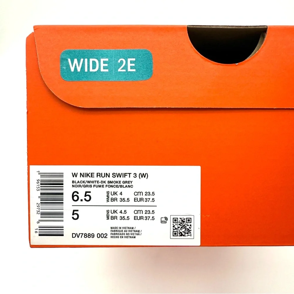 NWT NIB New Nike Womens Run Swift 3 Running Shoes Size 6.5 W Wide Walking Casual - Picture 9 of 9